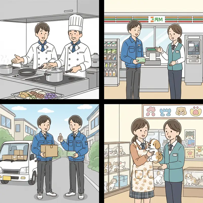 生徒の社会体験支援